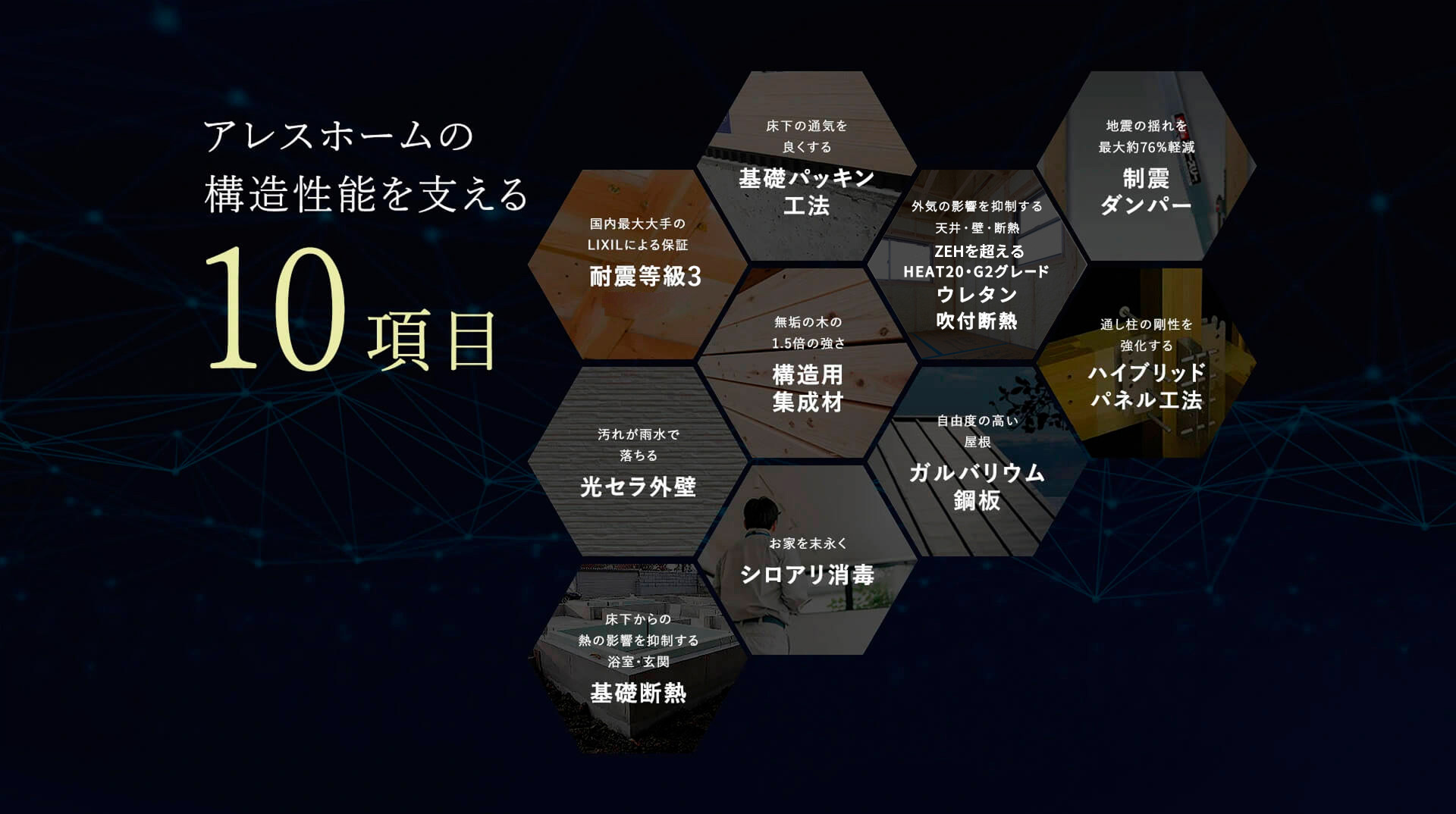 アレスホームの構造性能を支える10項目 