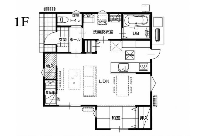 【愛南町一本松】 ◆30坪 3LDK・回遊動線×スッキリ猫ライフ◆の間取り図