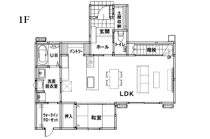 【八幡浜市保内町】 ◆32坪5LDK・和室×書斎◆の間取り図